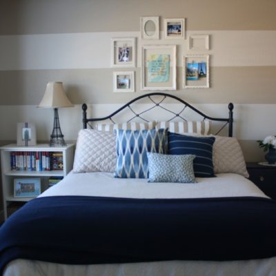 Guest Room Makeover – Wall Stripes