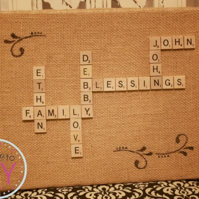 Scrabble Tile Wall Hanging