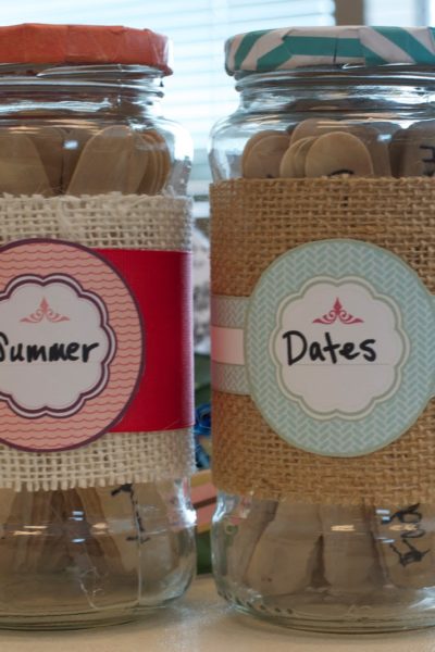 MOPS Craft – Summer fun and date night ideas jars