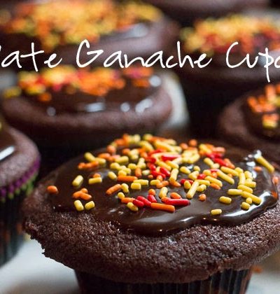 Easy chocolate ganache for cupcakes