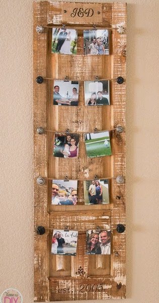 Door turned picture hanger