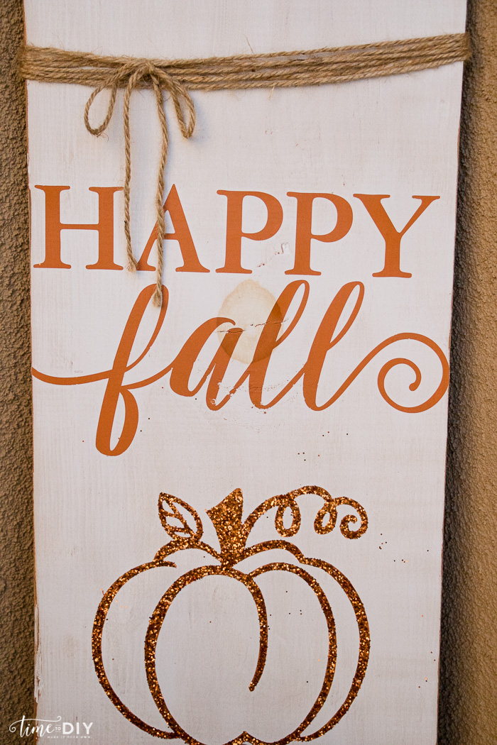 happy fall sign