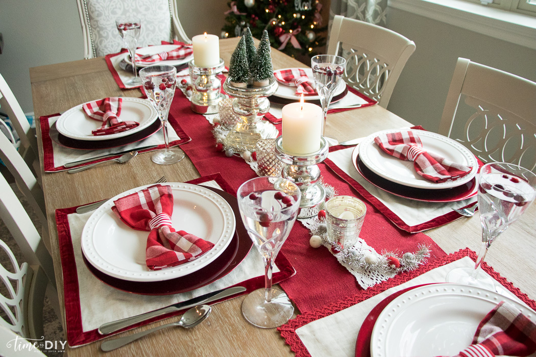 Christmas tablescape